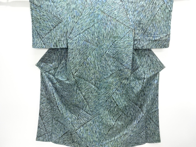 JAPANESE KIMONO / ANTIQUE TAISHO-ROMAN KIMONO / ABSTRACT PATTERN / TAI